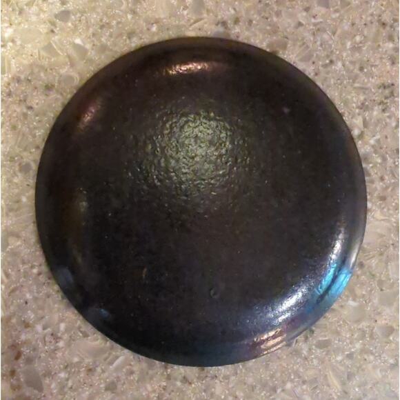 Bovano Vintage Enamel on Copper Owl Coaster or small Dish Hand Painted - Picture 2 of 3